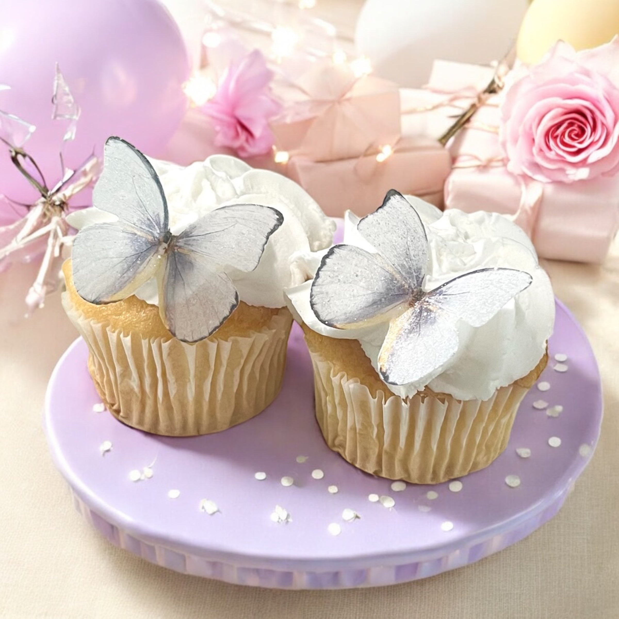 Lavender Edible Butterflies