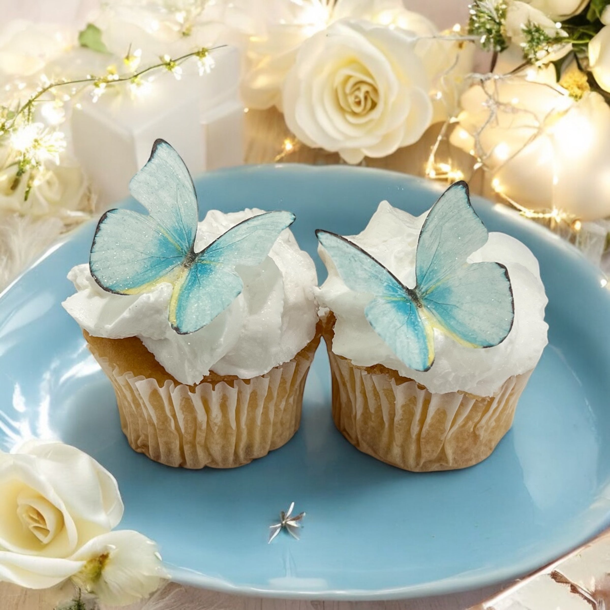 Paradise Blue Edible Butterflies