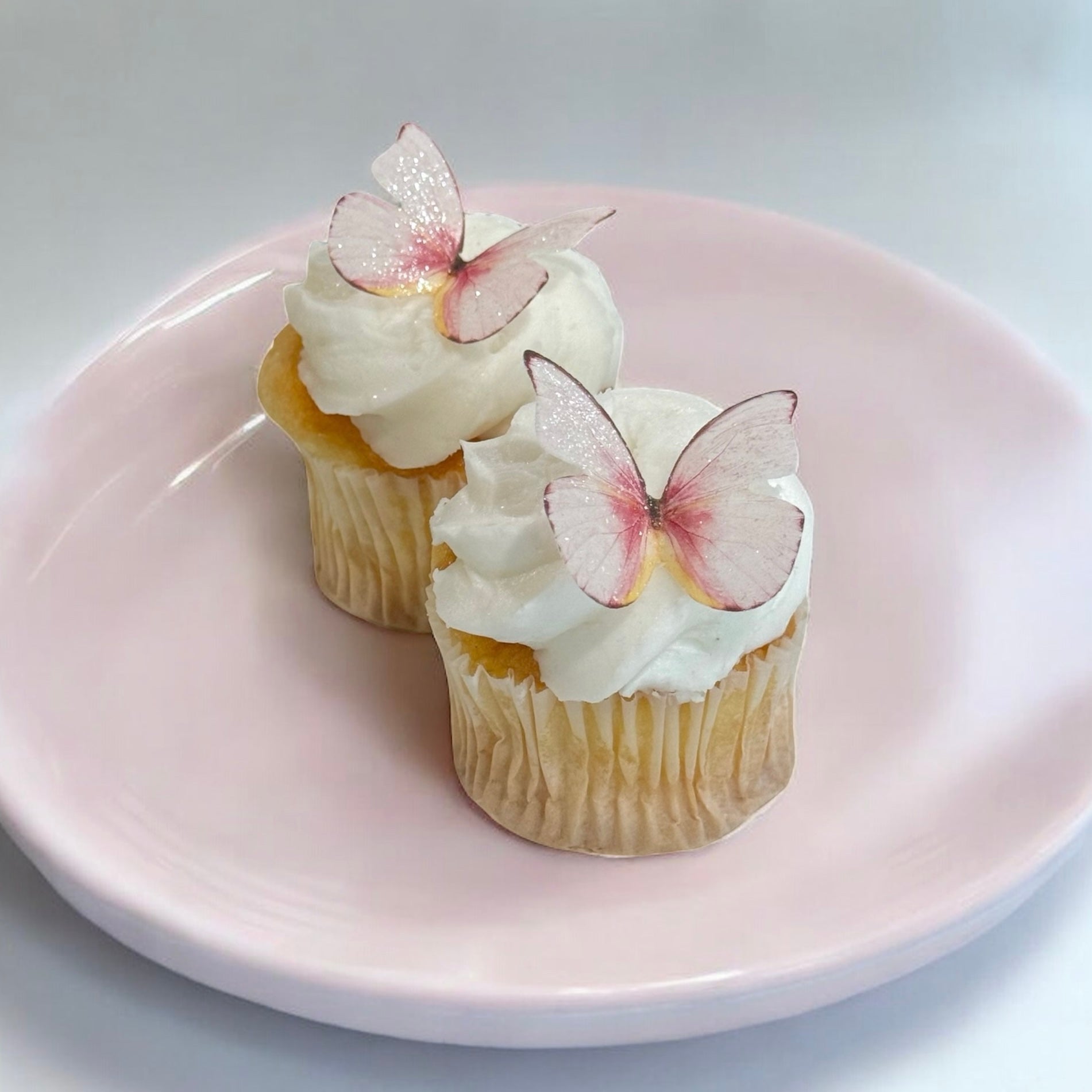 Rose Petal Pink Edible Butterflies