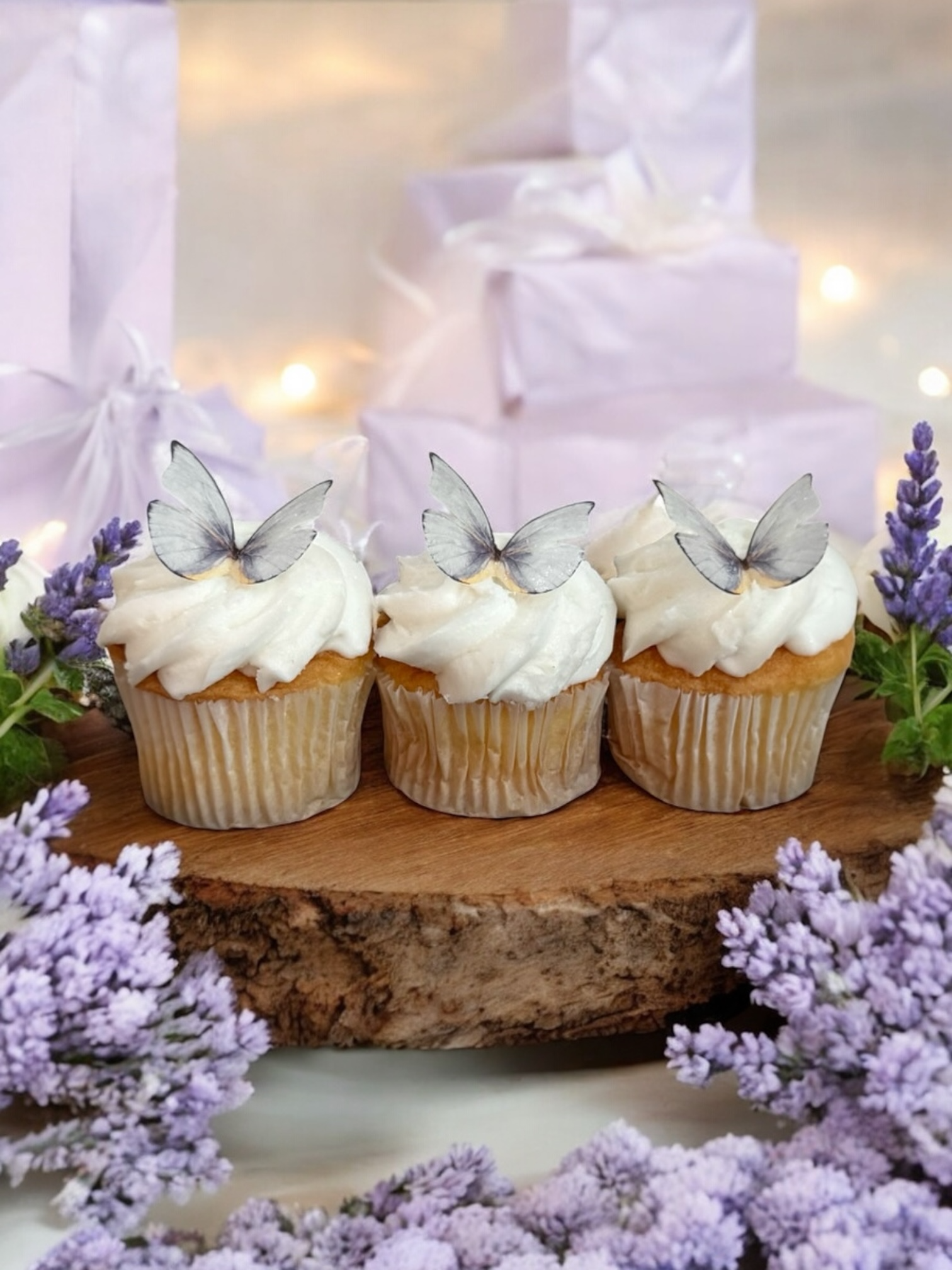 Lavender Edible Butterflies