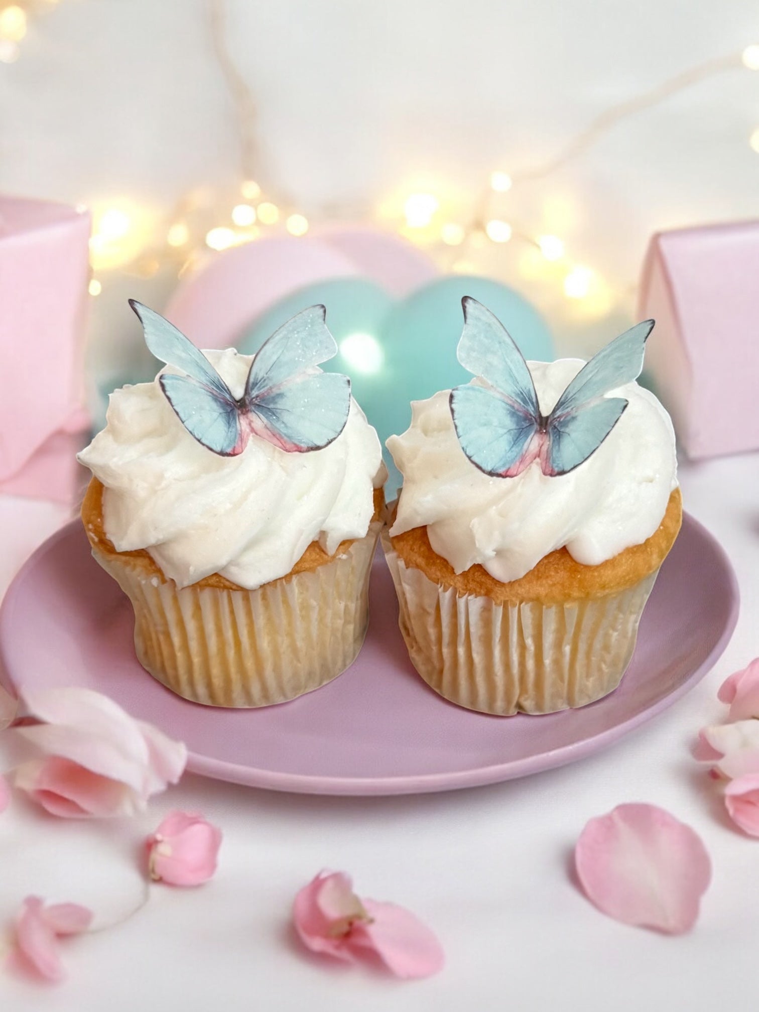 Dream Blue Edible Butterflies