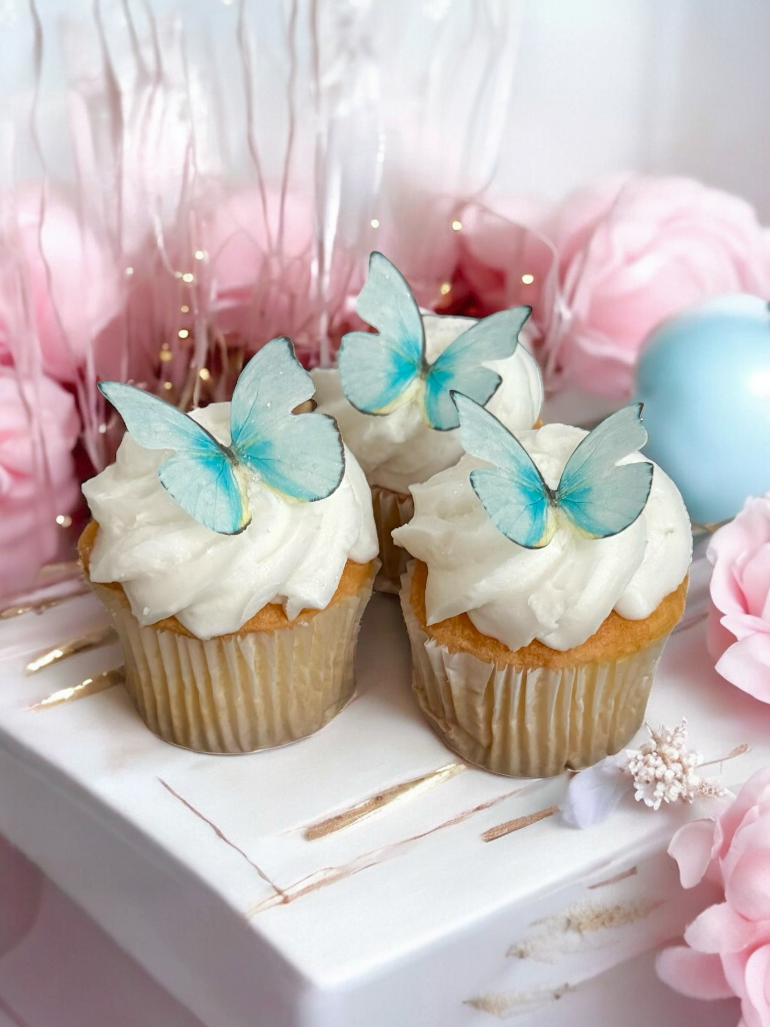 Paradise Blue Edible Butterflies