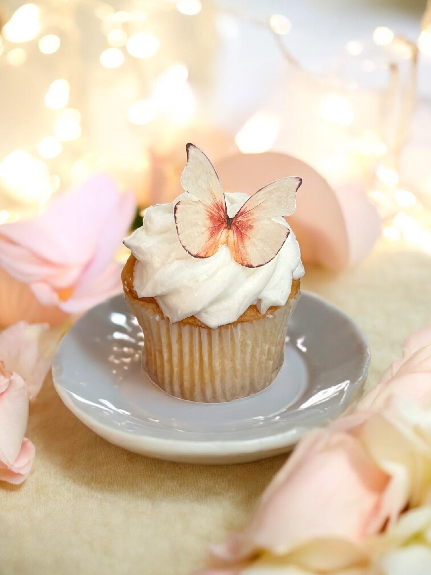 Sweet Peach Edible Butterflies