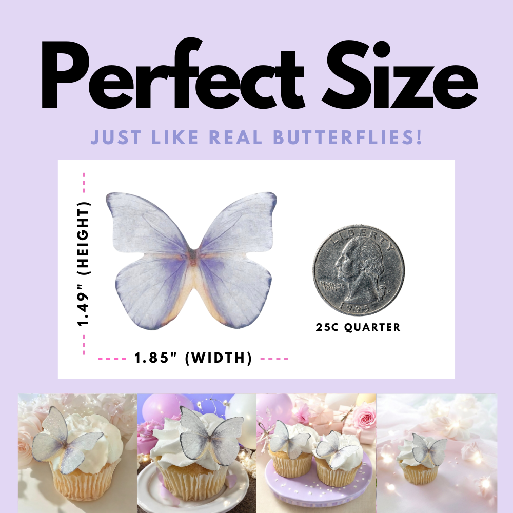 Lavender Edible Butterflies