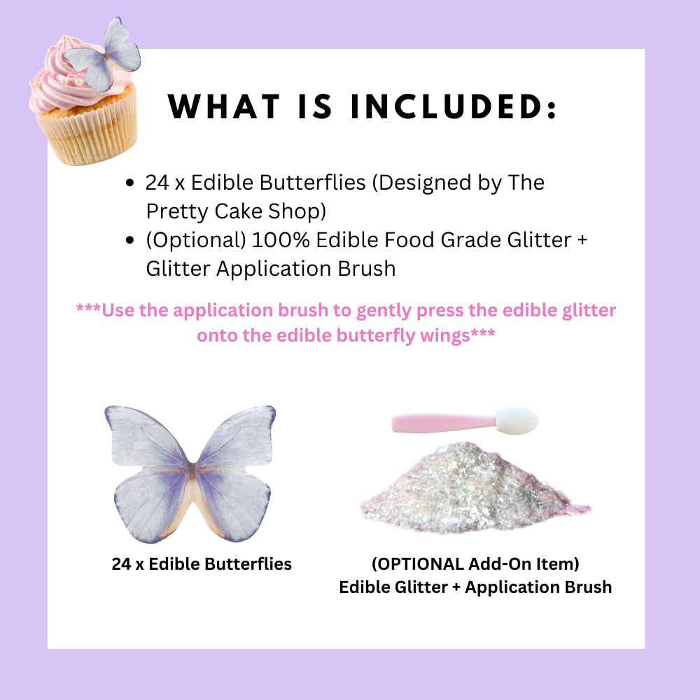 Lavender Edible Butterflies