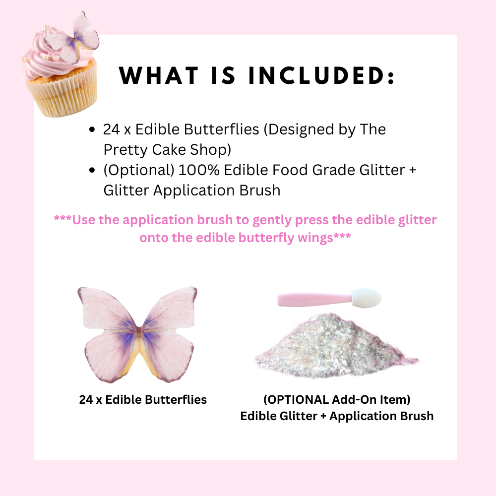 Pretty Pansy Edible Butterflies